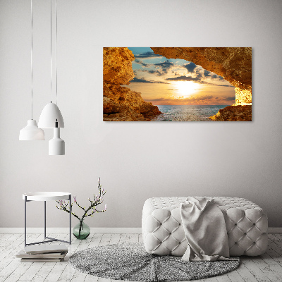 Foto canvas Grot aan zee