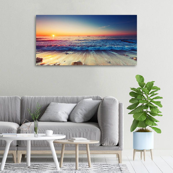 Foto op canvas Zonsopgang aan zee
