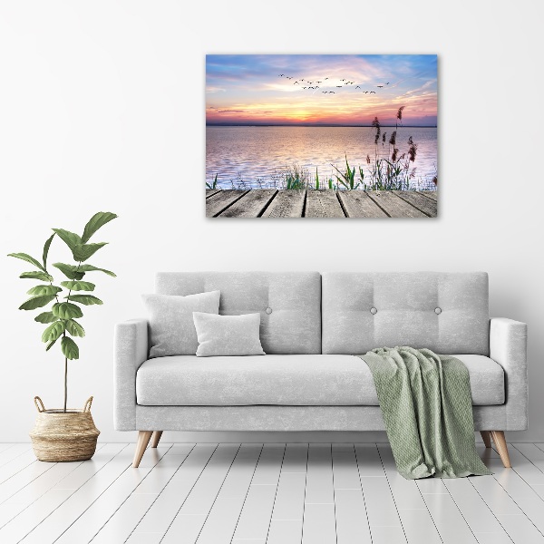 Canvas foto Lake West