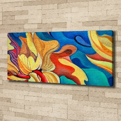 Foto canvas Abstracte bloem