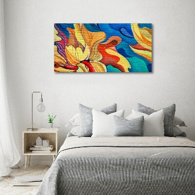 Foto canvas Abstracte bloem