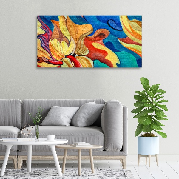 Foto canvas Abstracte bloem