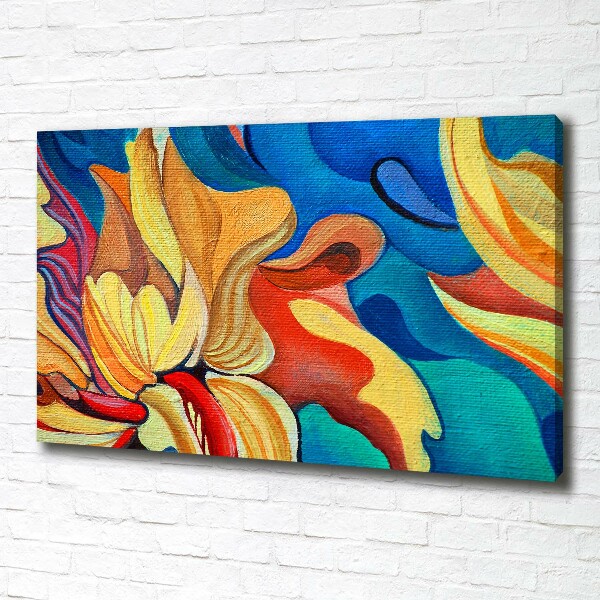 Foto canvas Abstracte bloem