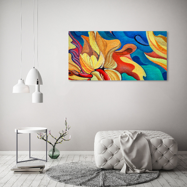 Foto canvas Abstracte bloem