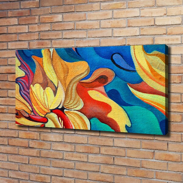Foto canvas Abstracte bloem