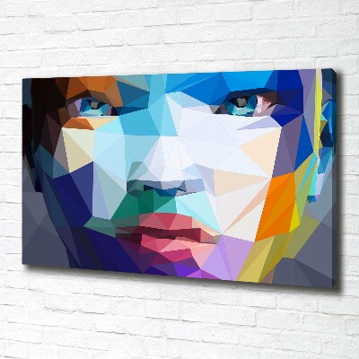 Foto op canvas Abstracte vrouw