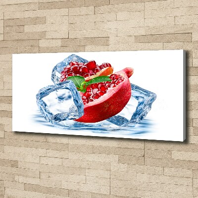 Foto op canvas Granaatappel met ijs