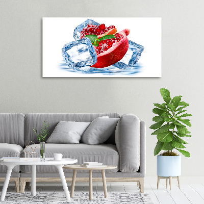Foto op canvas Granaatappel met ijs