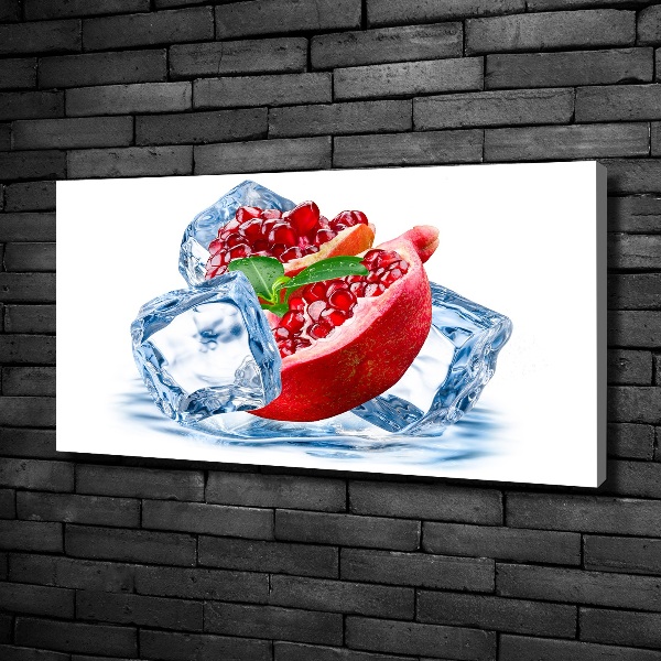 Foto op canvas Granaatappel met ijs