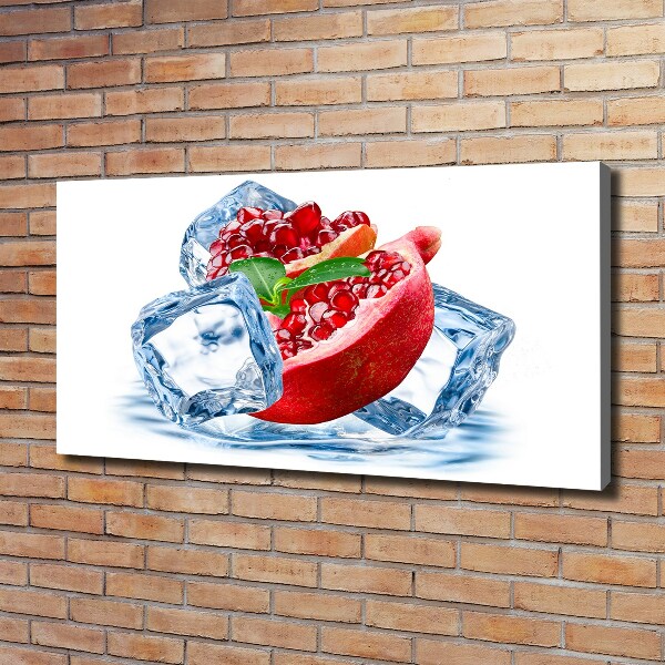Foto op canvas Granaatappel met ijs