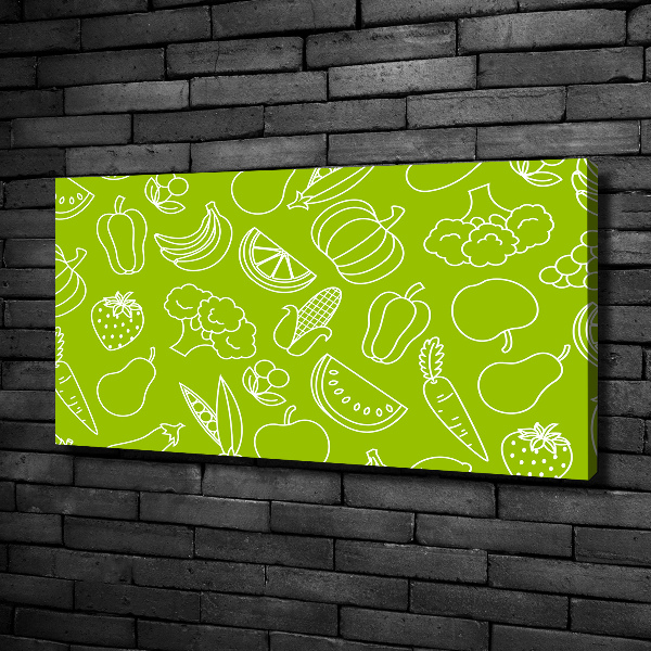 Canvas schilderij Fruit en groenten