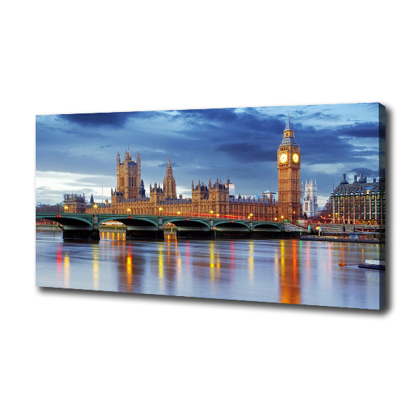 Canvas foto Theems Londen