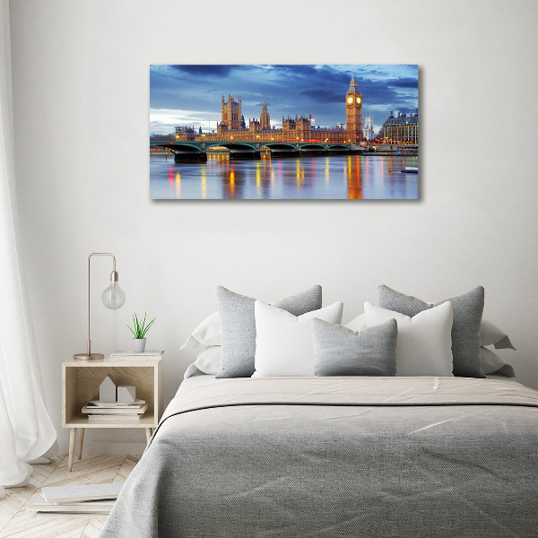 Canvas foto Theems Londen