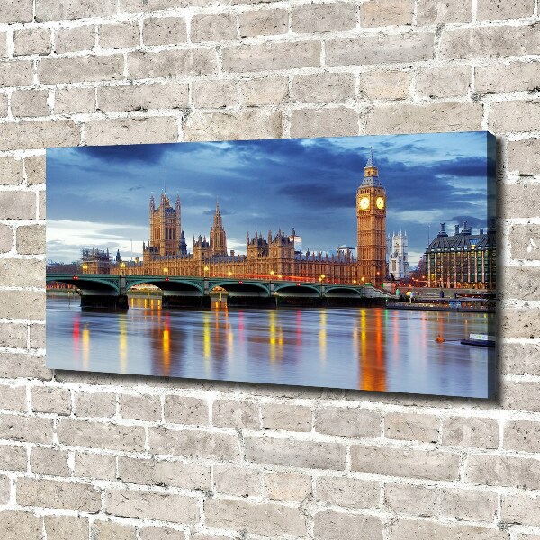 Canvas foto Theems Londen