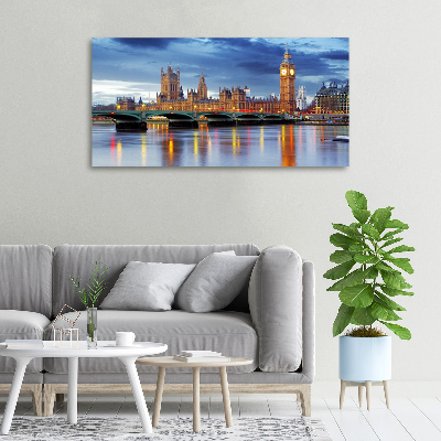 Canvas foto Theems Londen