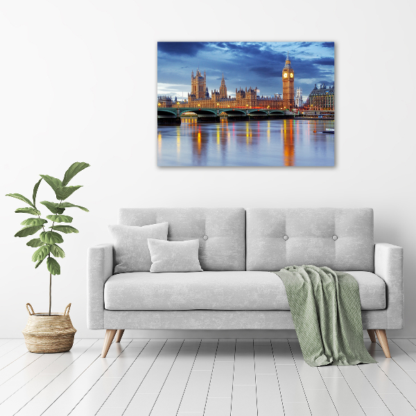 Canvas foto Theems Londen