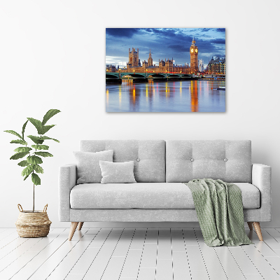 Canvas foto Theems Londen
