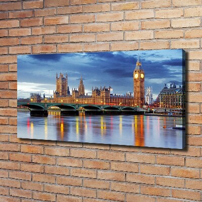 Canvas foto Theems Londen