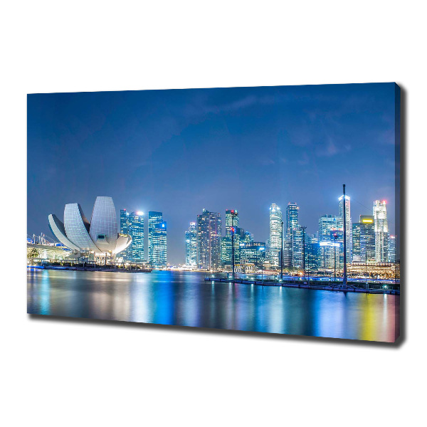 Foto op canvas Singapore bij nacht