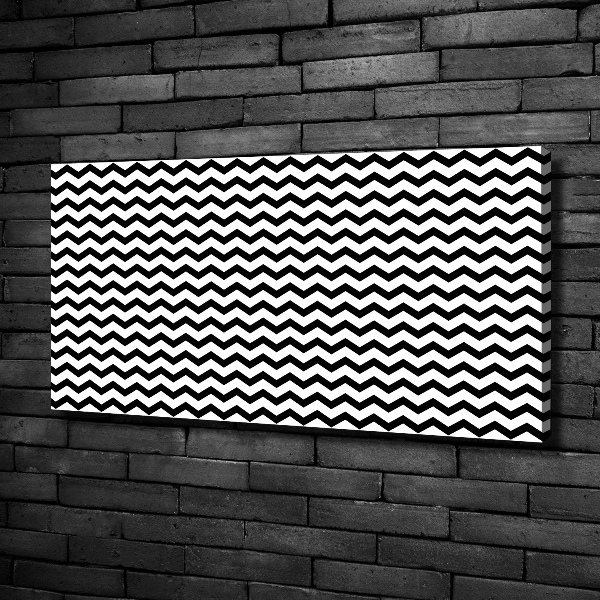Foto canvas Zigzags