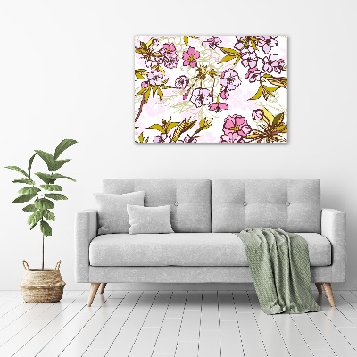 Foto canvas Kersenbloesems