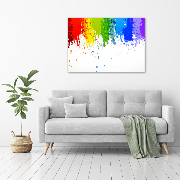 Canvas schilderij Regenboogvlekken