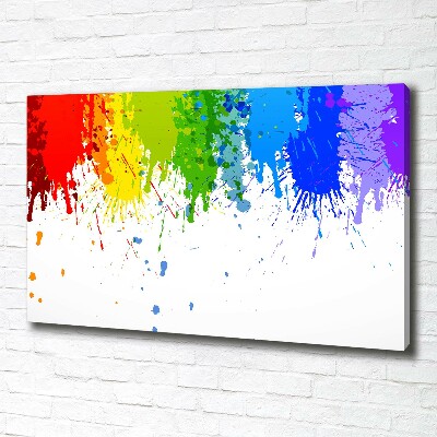 Canvas schilderij Regenboogvlekken