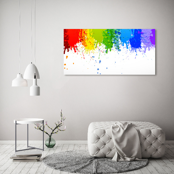 Canvas schilderij Regenboogvlekken
