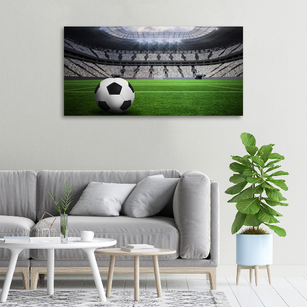 Foto op canvas Bal in het stadion