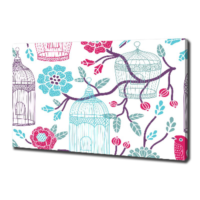 Canvas foto Vogelkooien