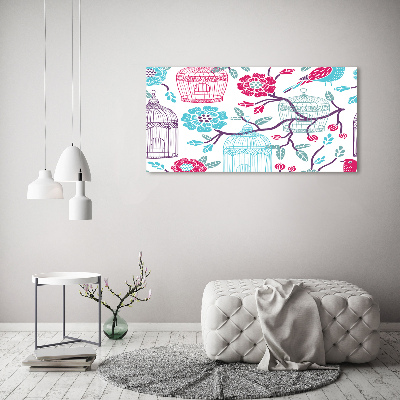 Canvas foto Vogelkooien