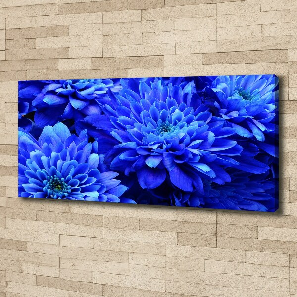 Canvas schilderij Blauwe aster