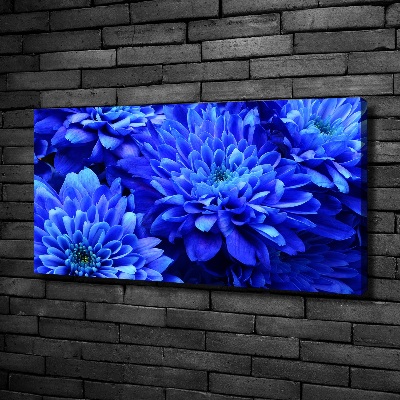 Canvas schilderij Blauwe aster