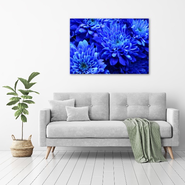 Canvas schilderij Blauwe aster