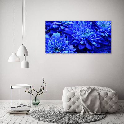 Canvas schilderij Blauwe aster