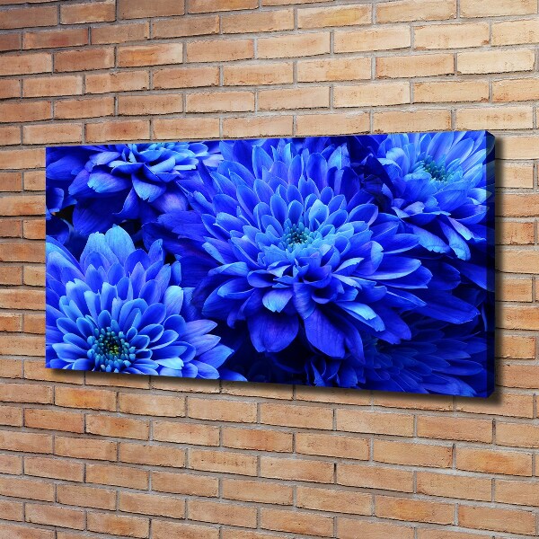 Canvas schilderij Blauwe aster
