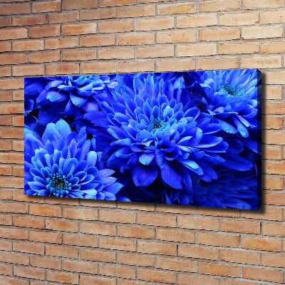 Canvas schilderij Blauwe aster