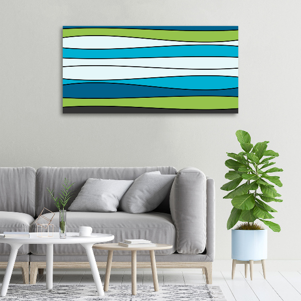 Canvas schilderij Kleurrijke strepen