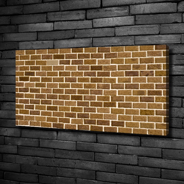 Canvas foto Bakstenen muur