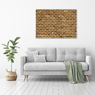 Canvas foto Bakstenen muur