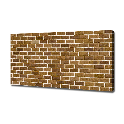 Canvas foto Bakstenen muur