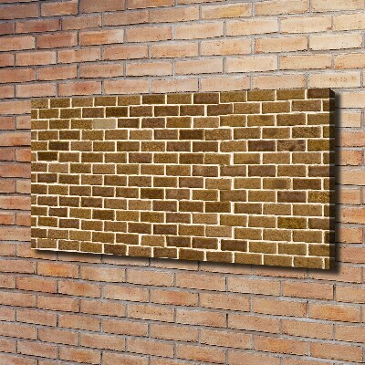Canvas foto Bakstenen muur