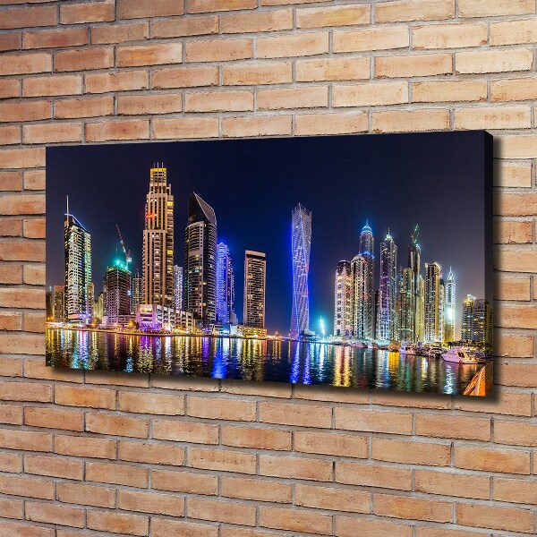 Canvas schilderij Dubai 's nachts