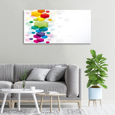 Foto op canvas Kleurrijke kubussen