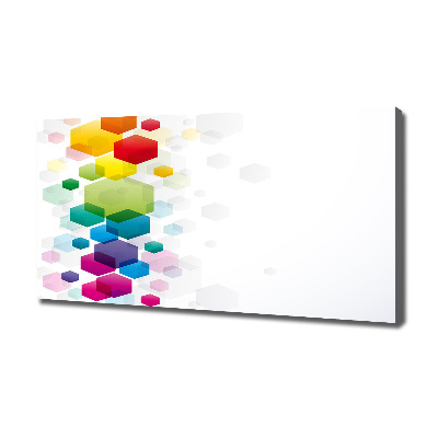 Foto op canvas Kleurrijke kubussen