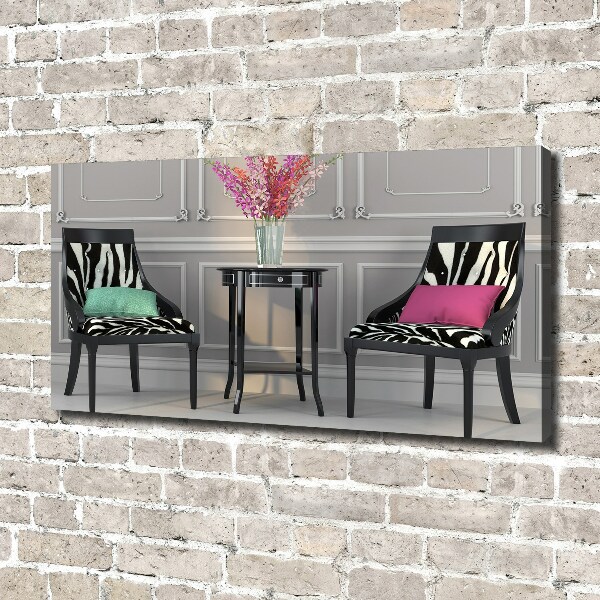 Canvas foto Twee stoelen
