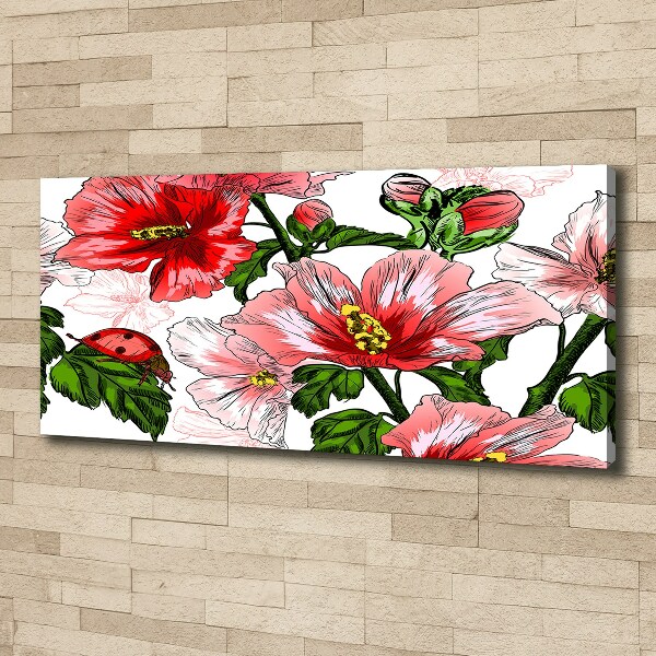 Schilderij op canvas Hibiscus