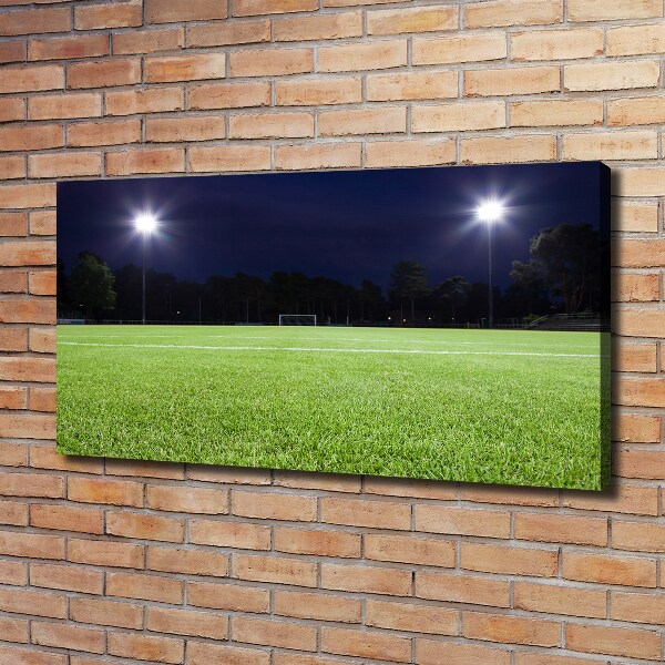 Schilderij op canvas Voetbalveld