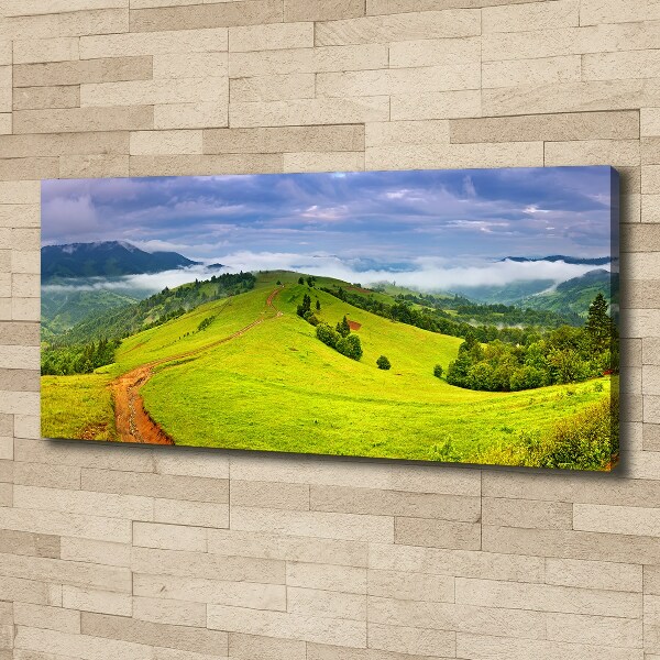 Foto op canvas Groene heuvels