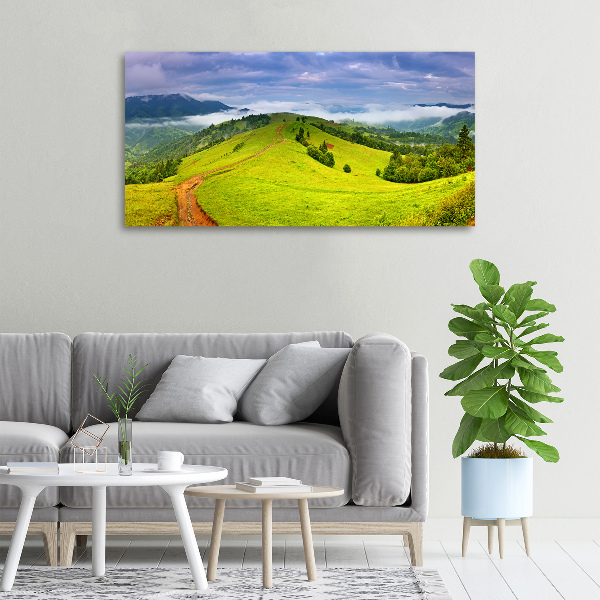 Foto op canvas Groene heuvels